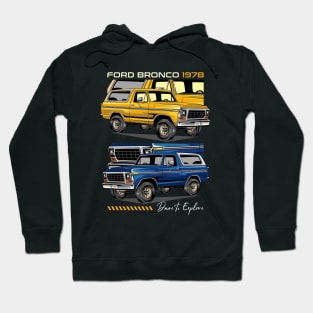 1978 Bronco Safari Car Hoodie